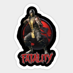 Team Scorpion Fatality Mortal Kombat Pro Kompetition Sticker